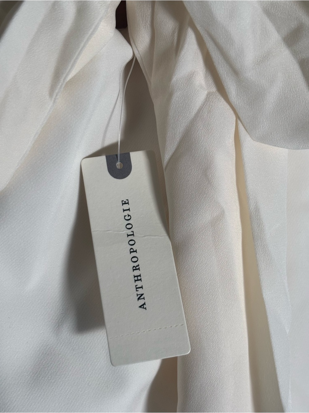 Anthropologie Strapless White Mini Dress with Ruffled Tier - Picture 8 of 11